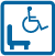 身障者対応観客席のアイコン